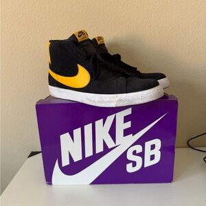 Nike SB Blazer Mid Black and Gold